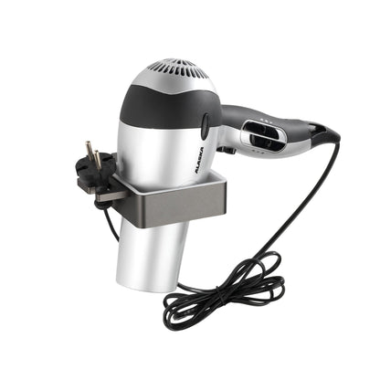 HAIR DRYER HOLDER  - MONTELLA RANGE - RUSTPROOF ALUMINIUM - ANTHRACITE