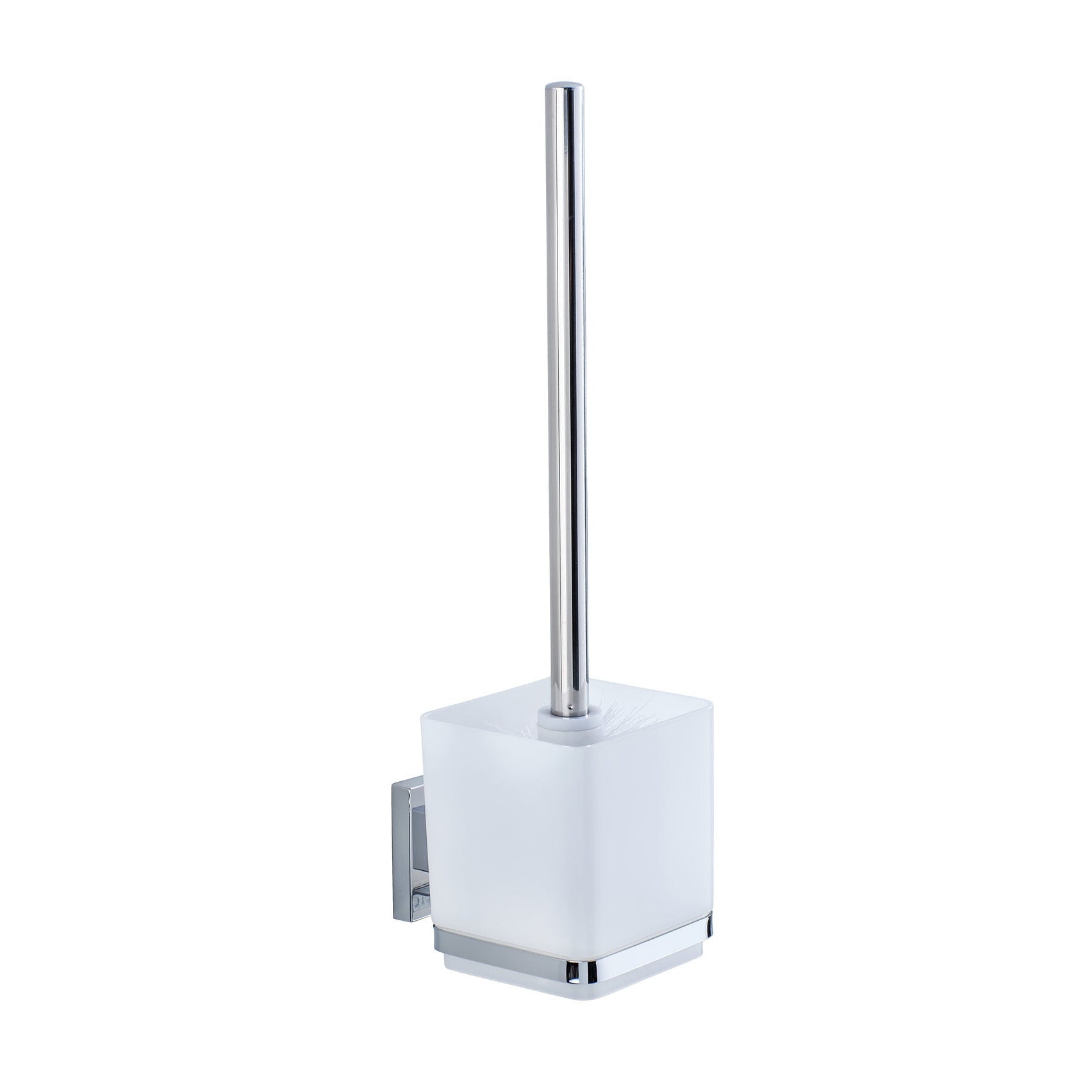Vacuum-Loc Toilet Brush Quadro Range - S/Steel - No Drilling