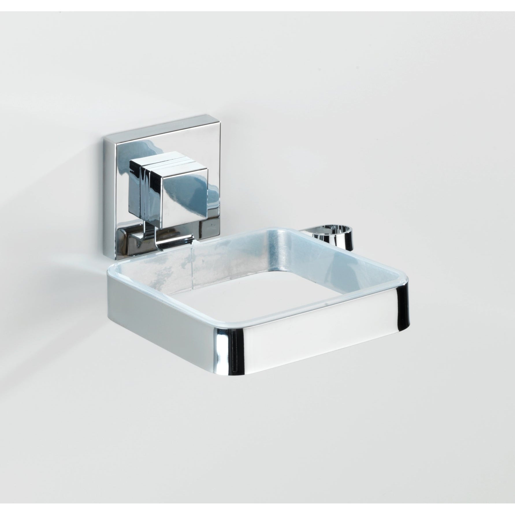 Vacuum-Loc Hair Dryer Holder Quadro Range - S/Steel - No Drilling