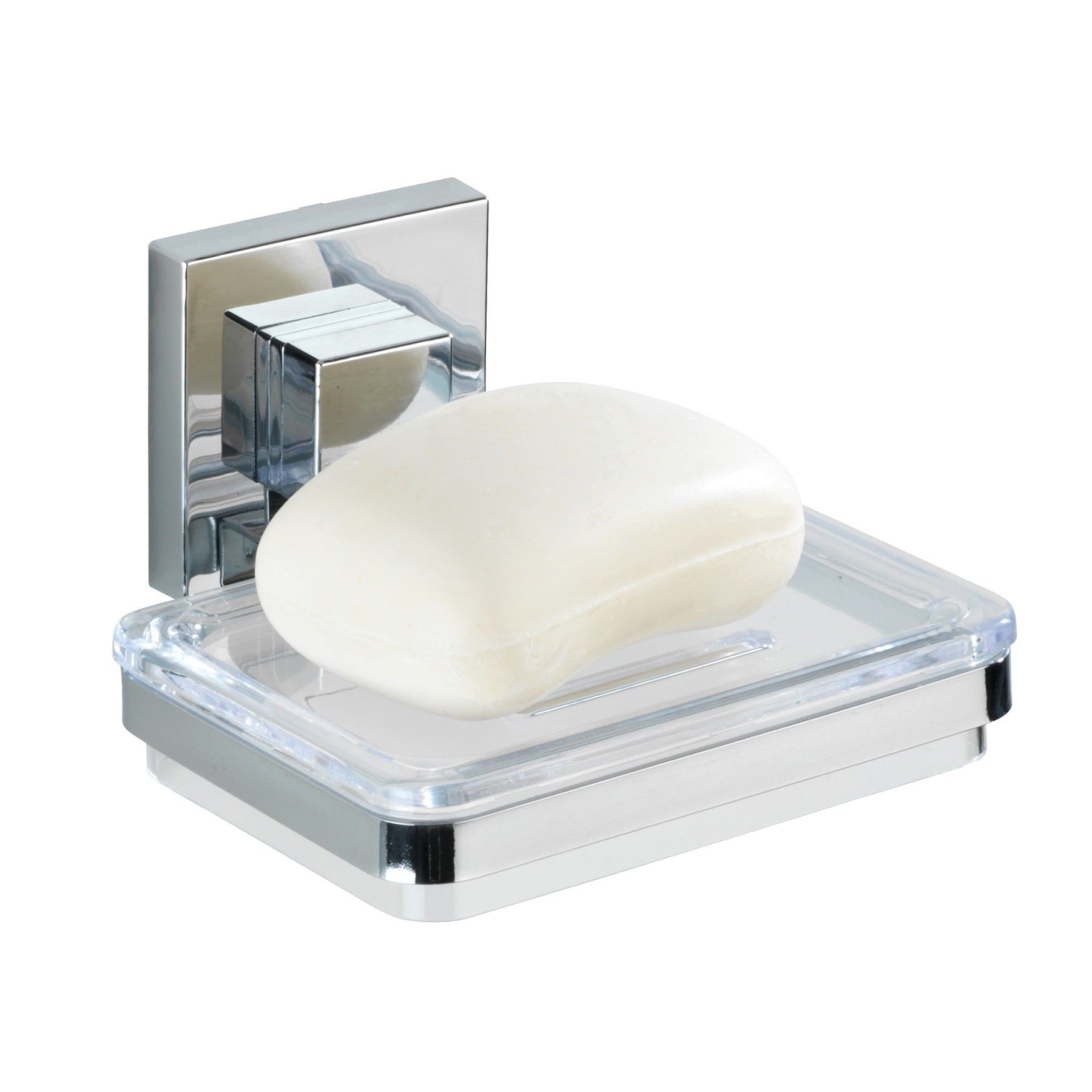 Vacuum-Loc Soap Holder Quadro Range - S/Steel - No Drilling