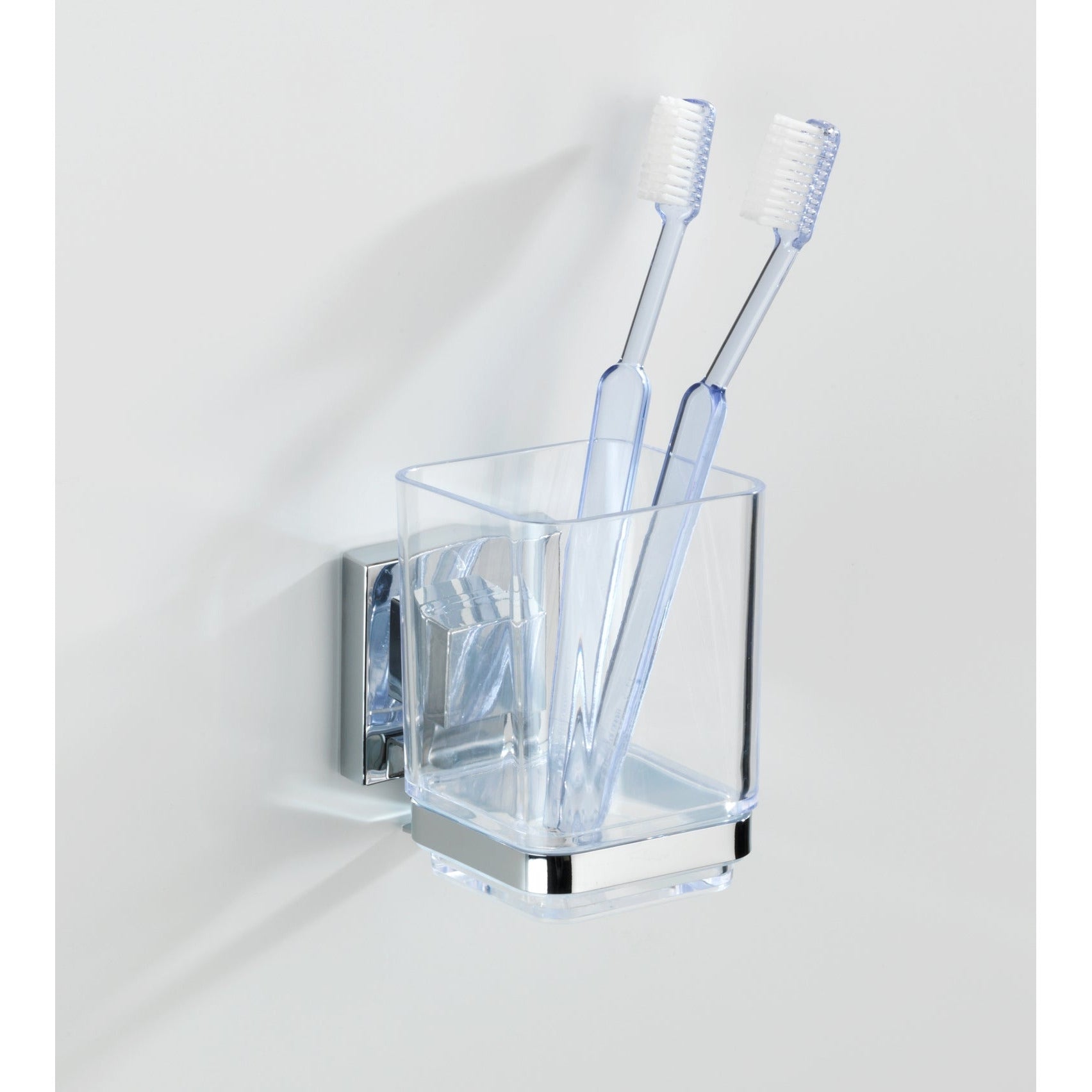 Vacuum-Loc Toothbrush Tumbler Quadro Range - S/Steel - No Drilling