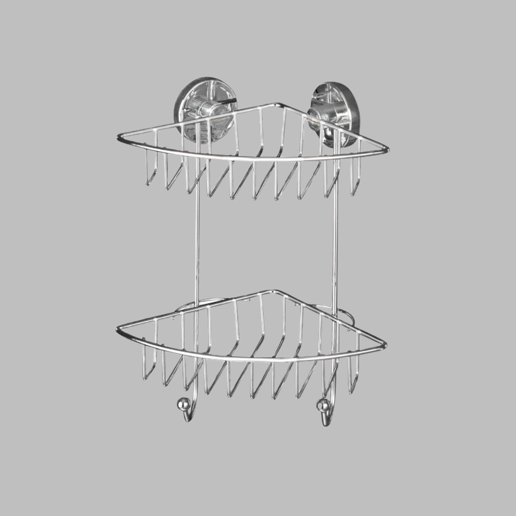 VACUUM-LOC 2-TIER CORNER RACK BARI - NO DRILLING REQUIRED