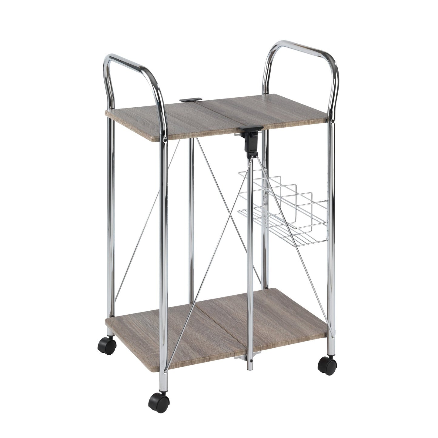 SERVING TROLLEY - FOLDABLE - LIKY RANGE - WOOD METAL