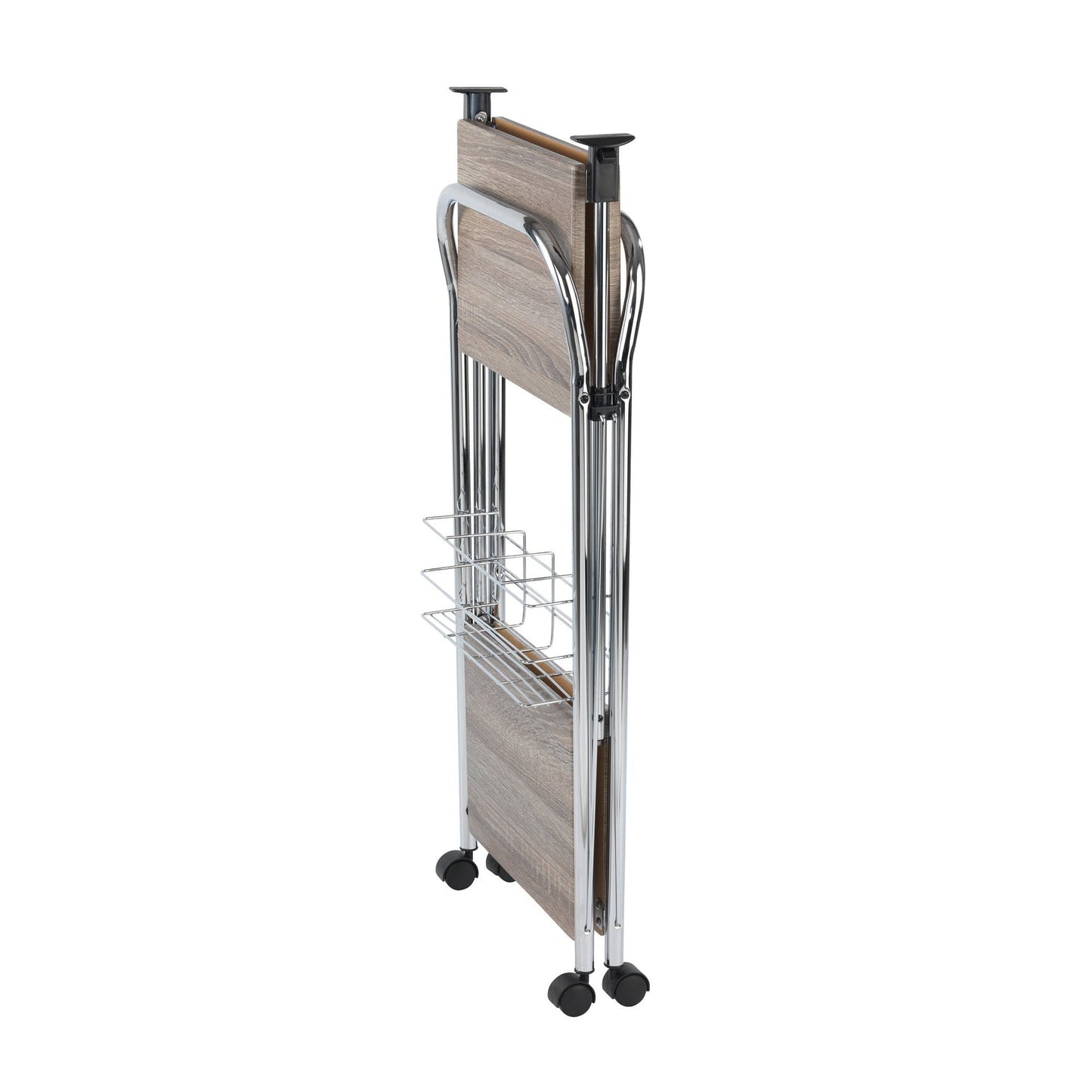 SERVING TROLLEY - FOLDABLE - LIKY RANGE - WOOD METAL