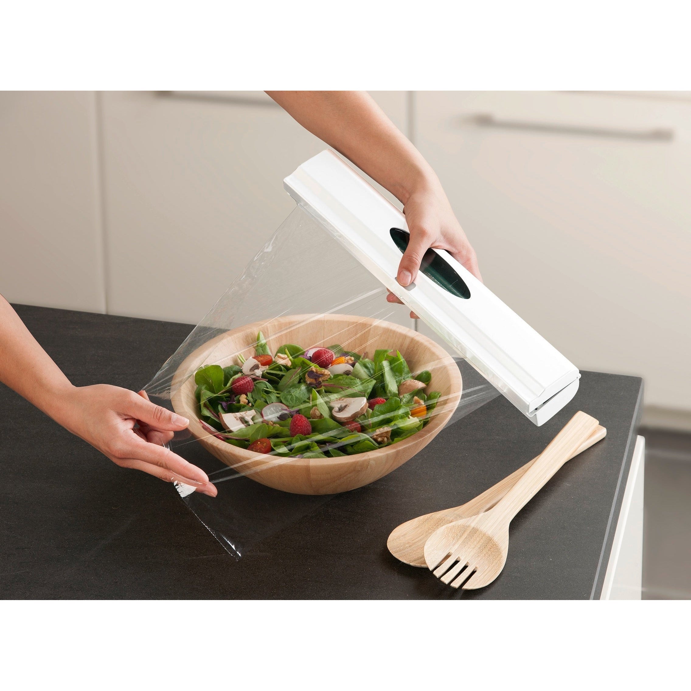 Foil / Cling Wrap Dispenser - Cutter 1-Click - White