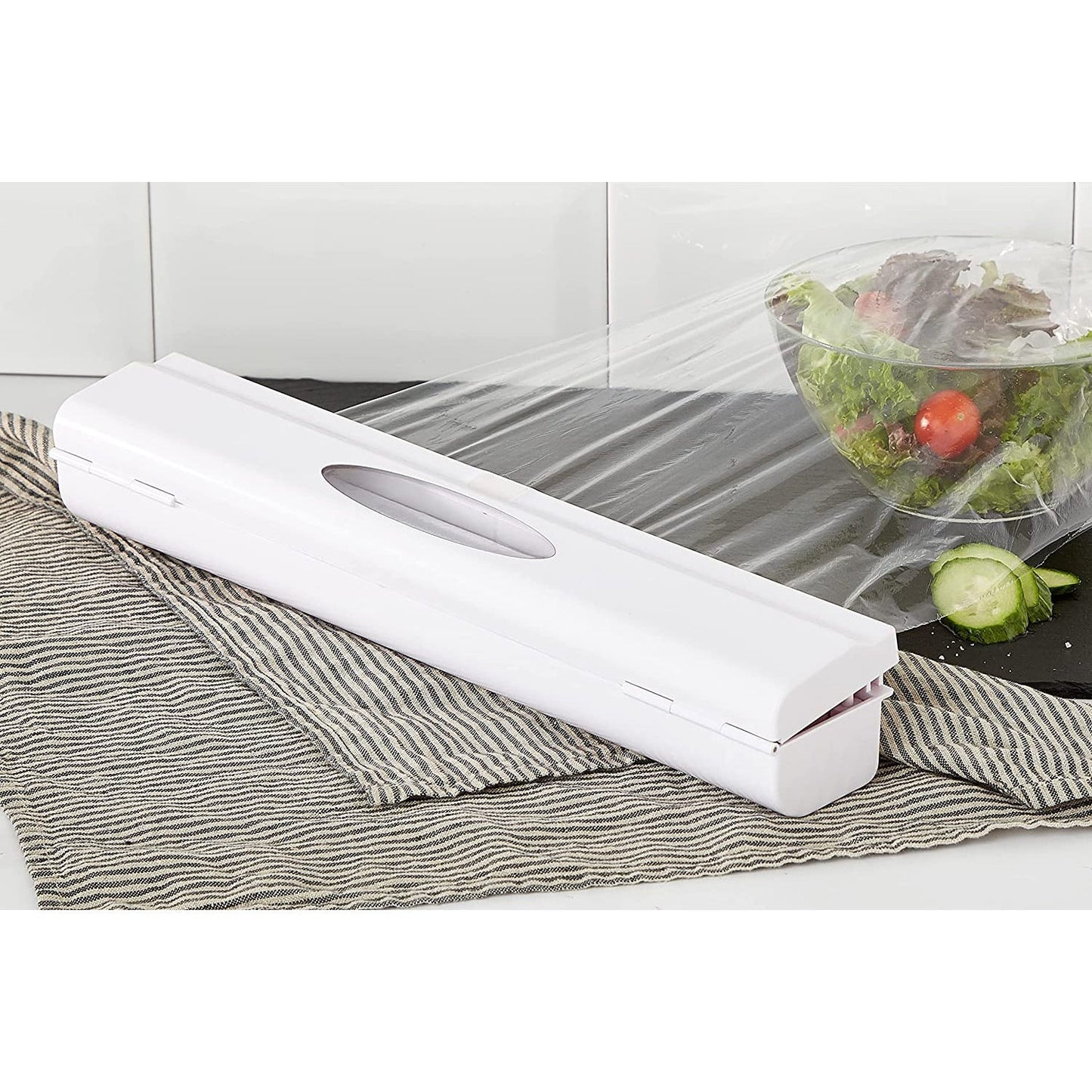 FOIL / CLING WRAP DISPENSER - PERFECT CUTTER 1-CLICK - WHITE