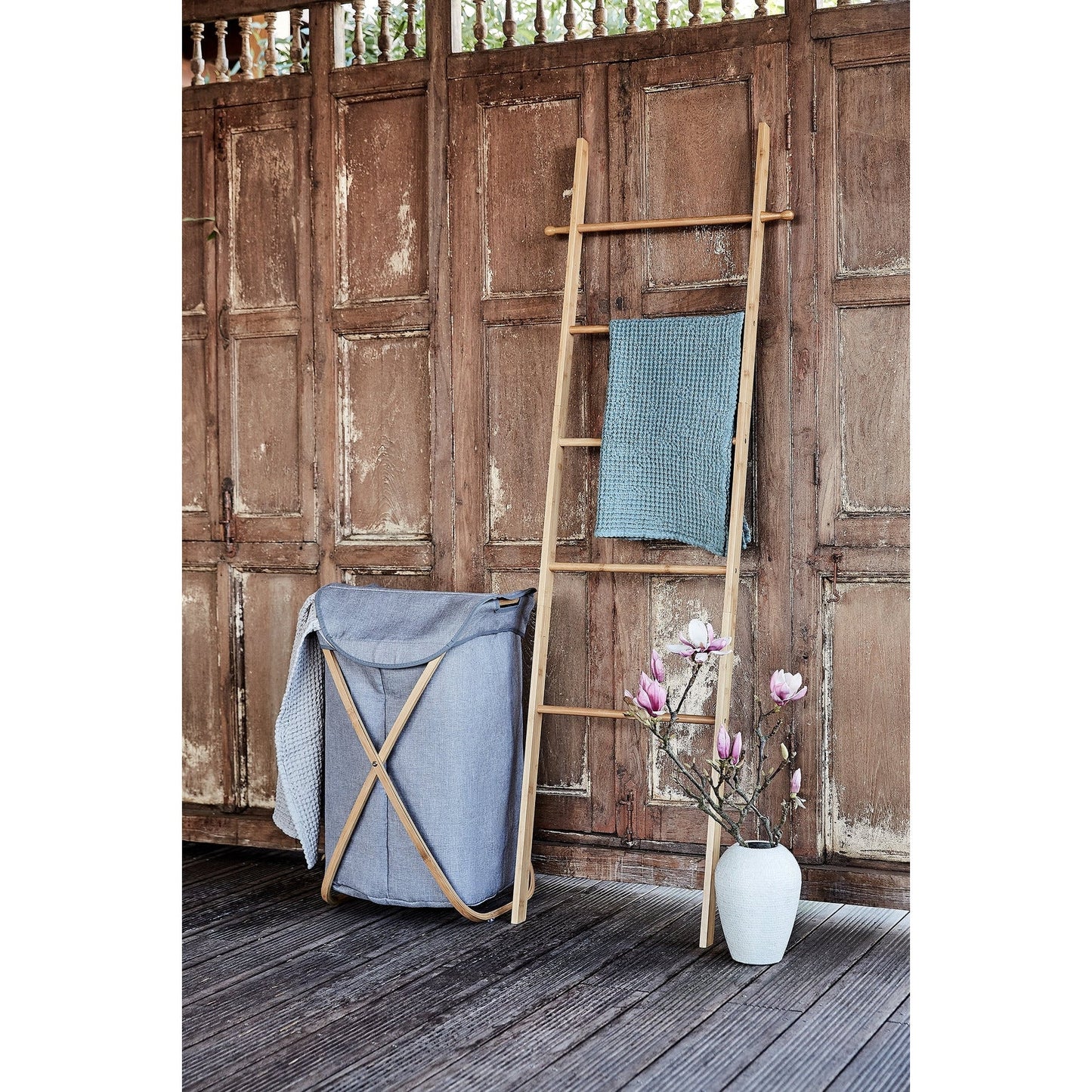 LAUNDRY BIN 79L - BAHARI RANGE - BAMBOO GREY