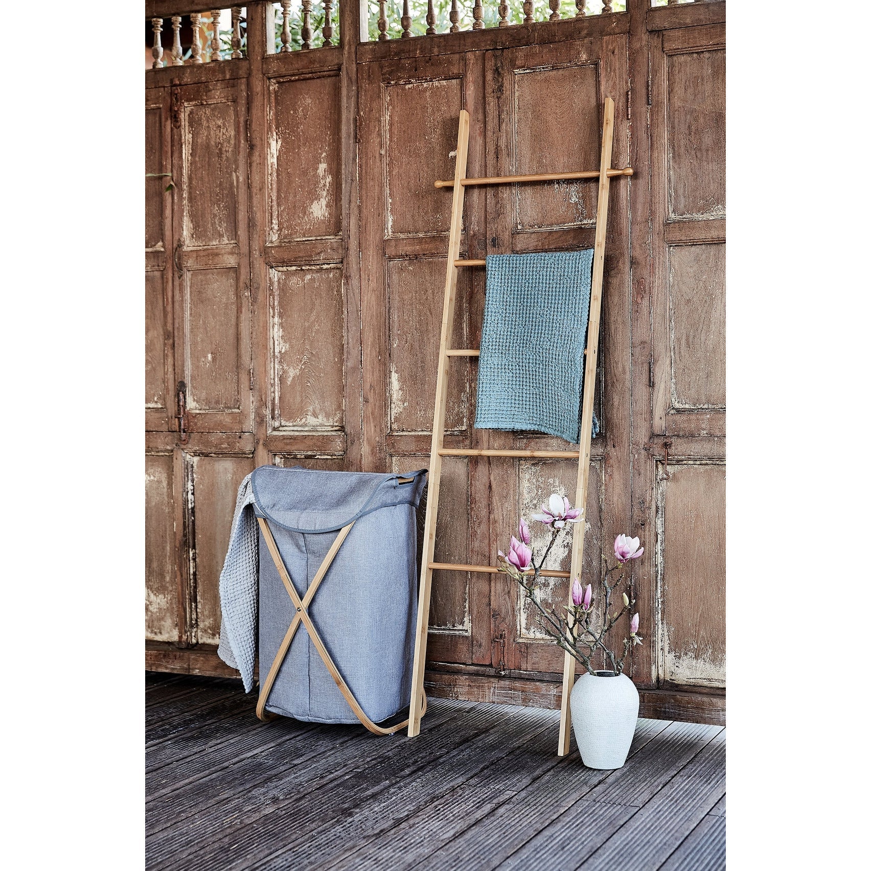 Laundry Basket 79L - Bahari - Bamboo Grey