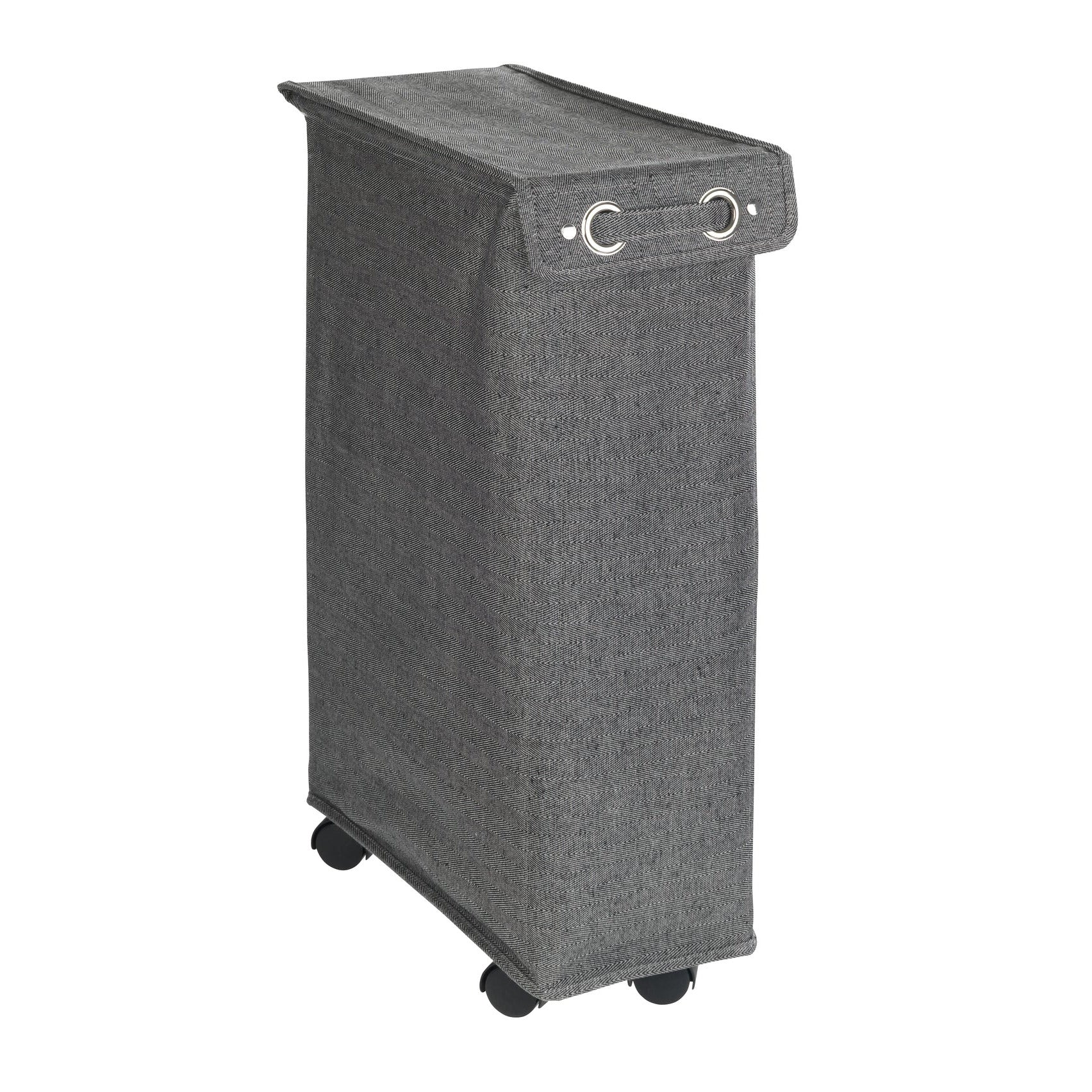 Laundry Basket 43L - With Lid - Corno Prime - Black-White
