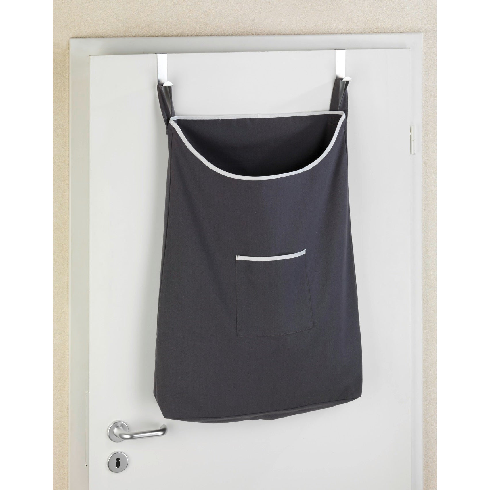 Over The Door Cloth Laundry Basket Canguro Range - Grey