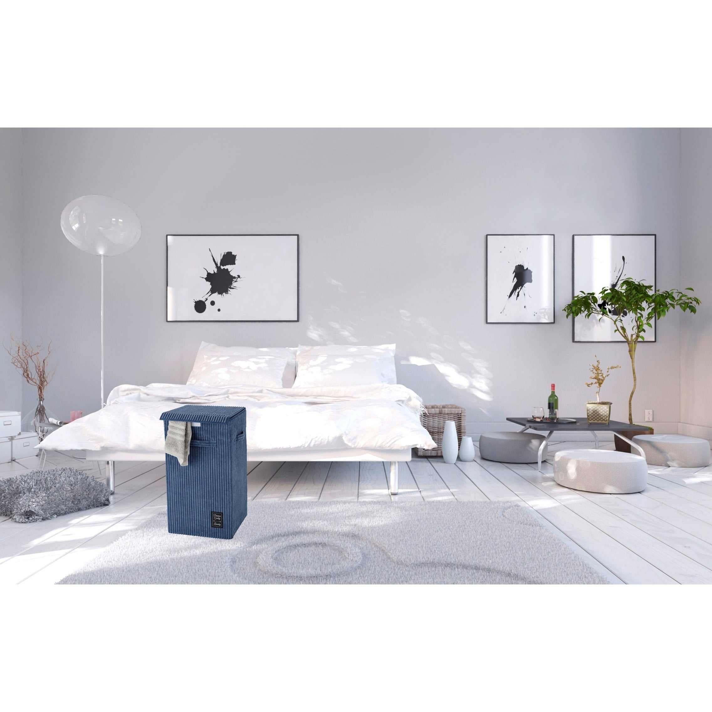 Laundry Basket 63L - Cora - Blue