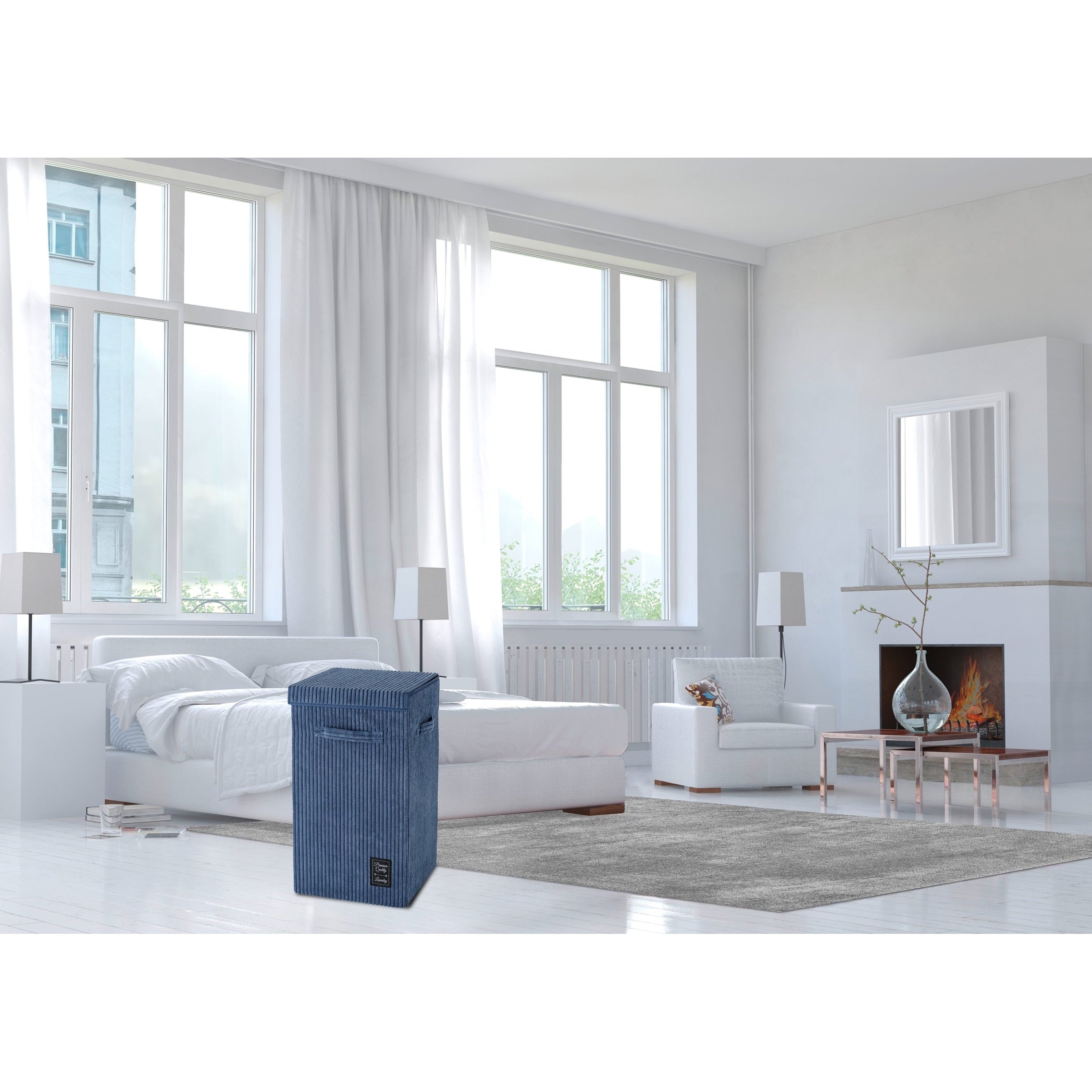 Laundry Basket 63L - Cora - Blue