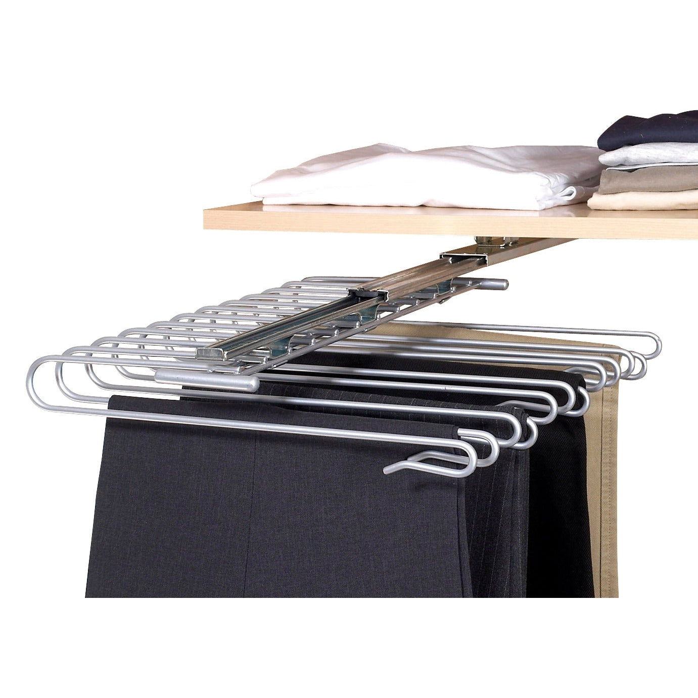 PULL-OUT WARDROBE TROUSER HANGER