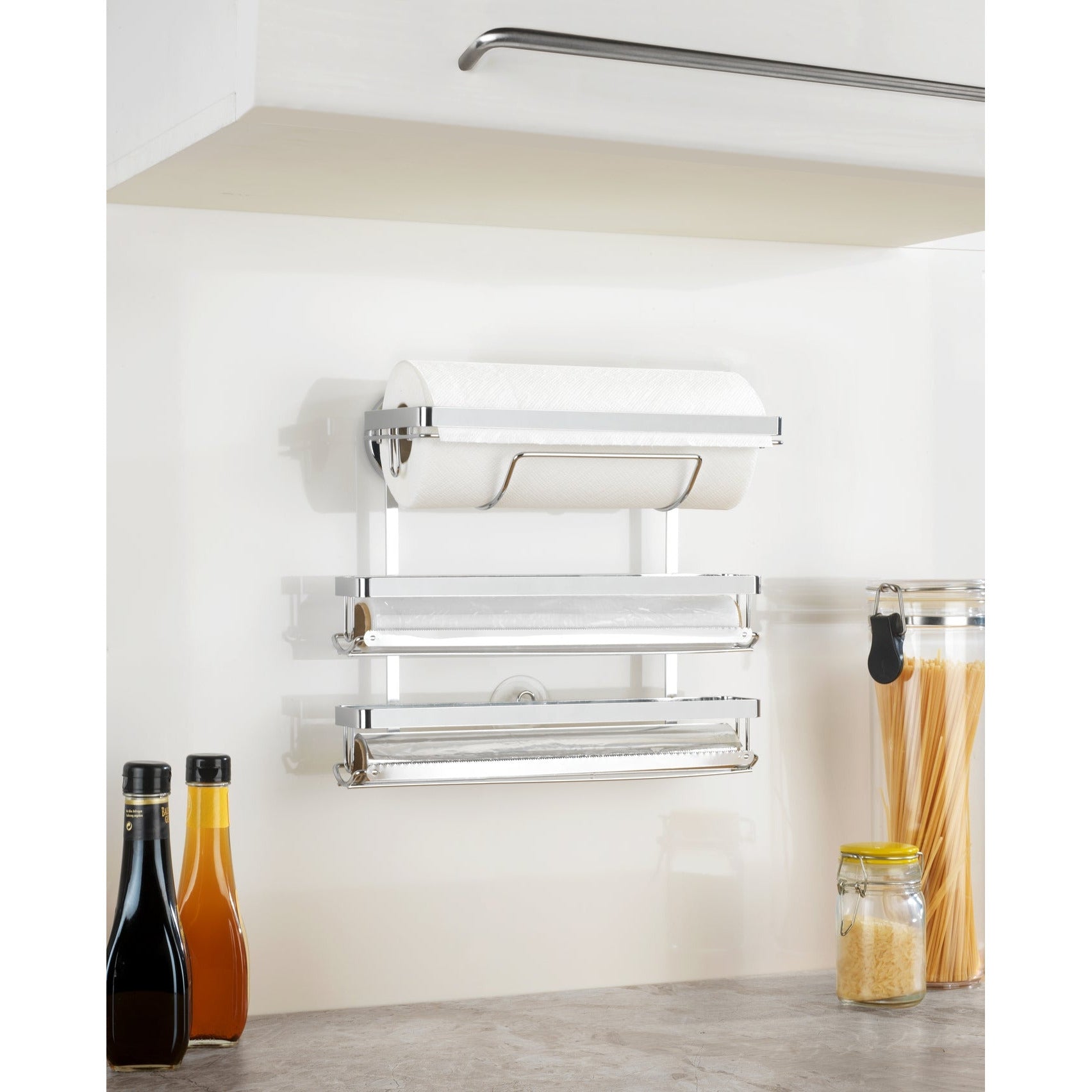 Magic-Loc Kitchen Roll Holder - Trio - No Drilling