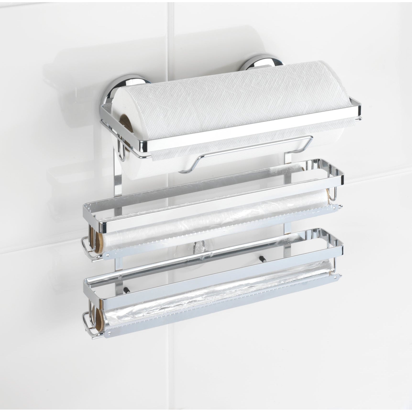 Magic-Loc Kitchen Roll Holder - Trio - No Drilling