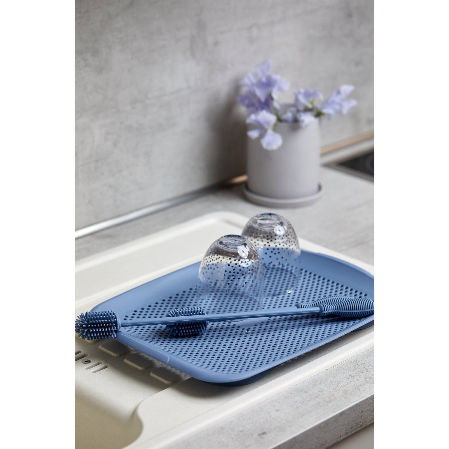 SINK STRAINER, COLANDER, CUTTING BOARD - SHARI - 36.5X27X3CM