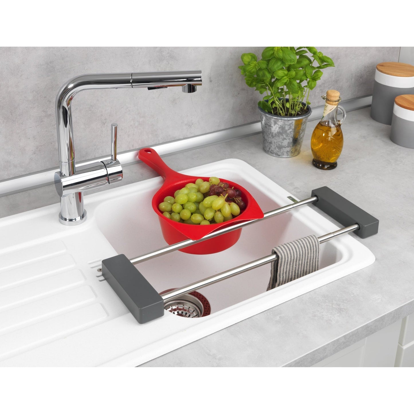 SINK CADDY CAMI EXTENDABLE ORGANISER - 43.5-77.5 X 8 X 14