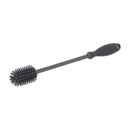 WASHING-UP & BOTTLE BRUSH - SILICONE - 25CM - GREY