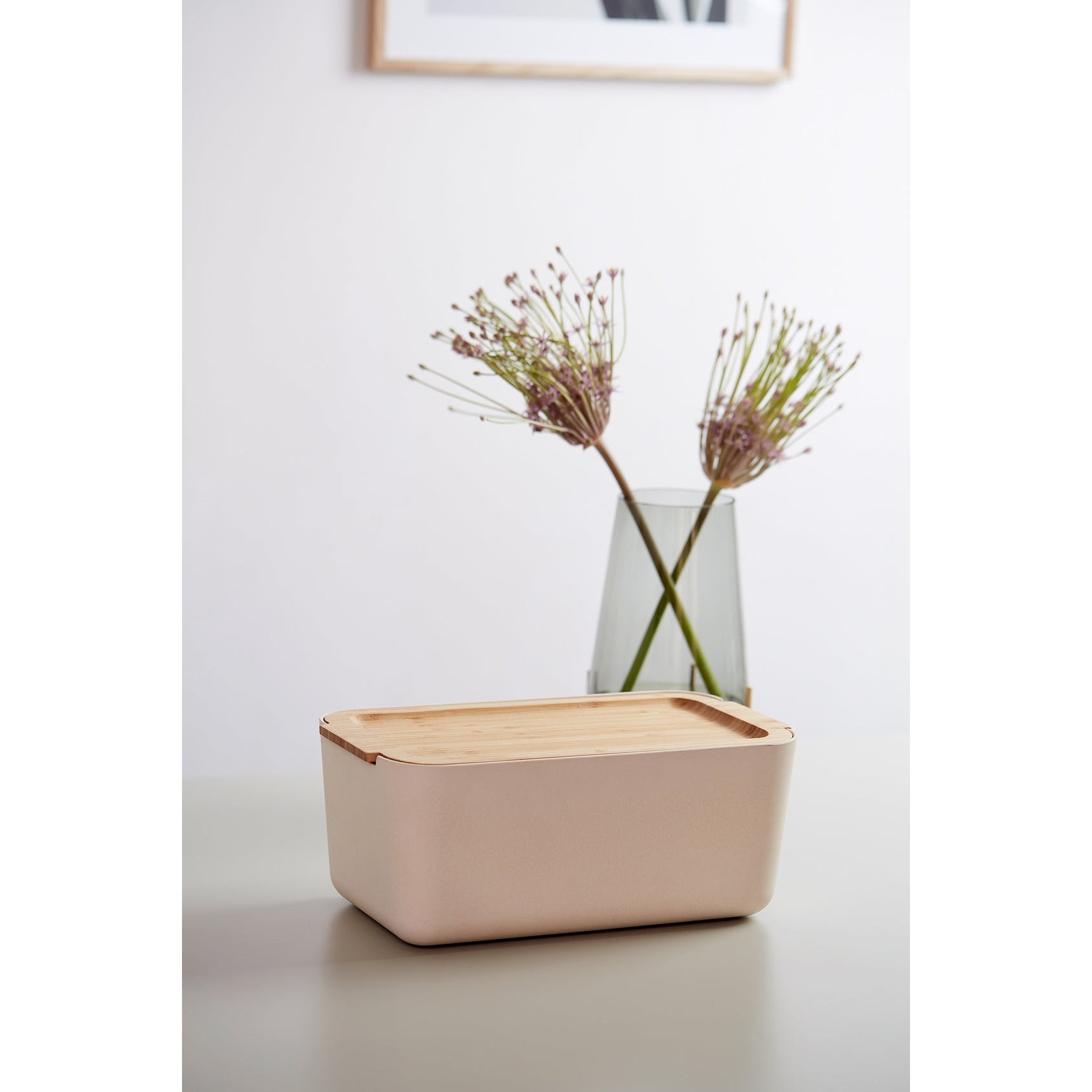 Derry Bread Box - Bamboo Lid & Integrated Cutting Board