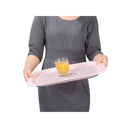 SERVING TRAY - ANTI-SLIP - 31X2X42 - PINK