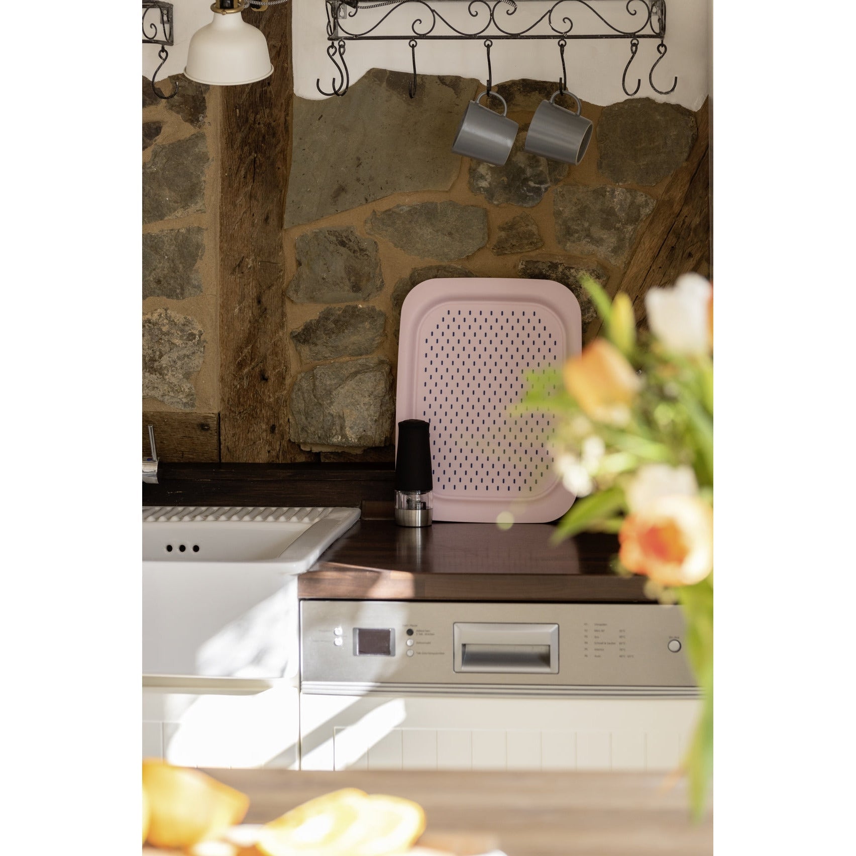 Serving Tray - Anti-Slip - 31X2X42 - Pink