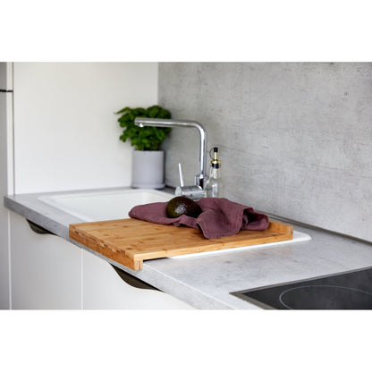 BAMBOO CUTTING BOARD - Z SHAPE - WITH EDGE - 45X1.5X35CM