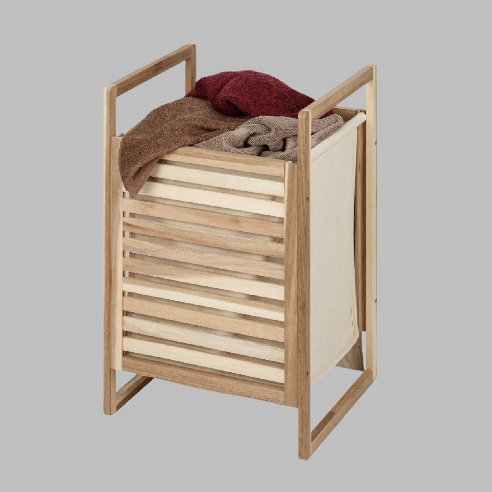 Laundry Basket - Acina - Acacia Wood