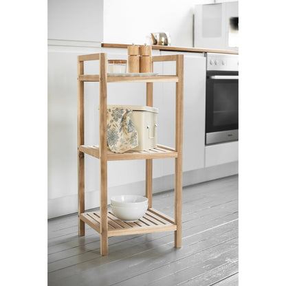 3-TIER SHELVING UNIT - ACINA RANGE - ACACIA WOOD