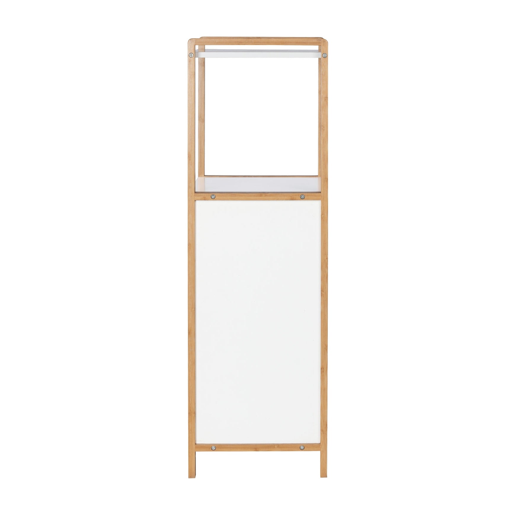 Shelf Unit W/ Laundry Basket - Finja - Bamboo