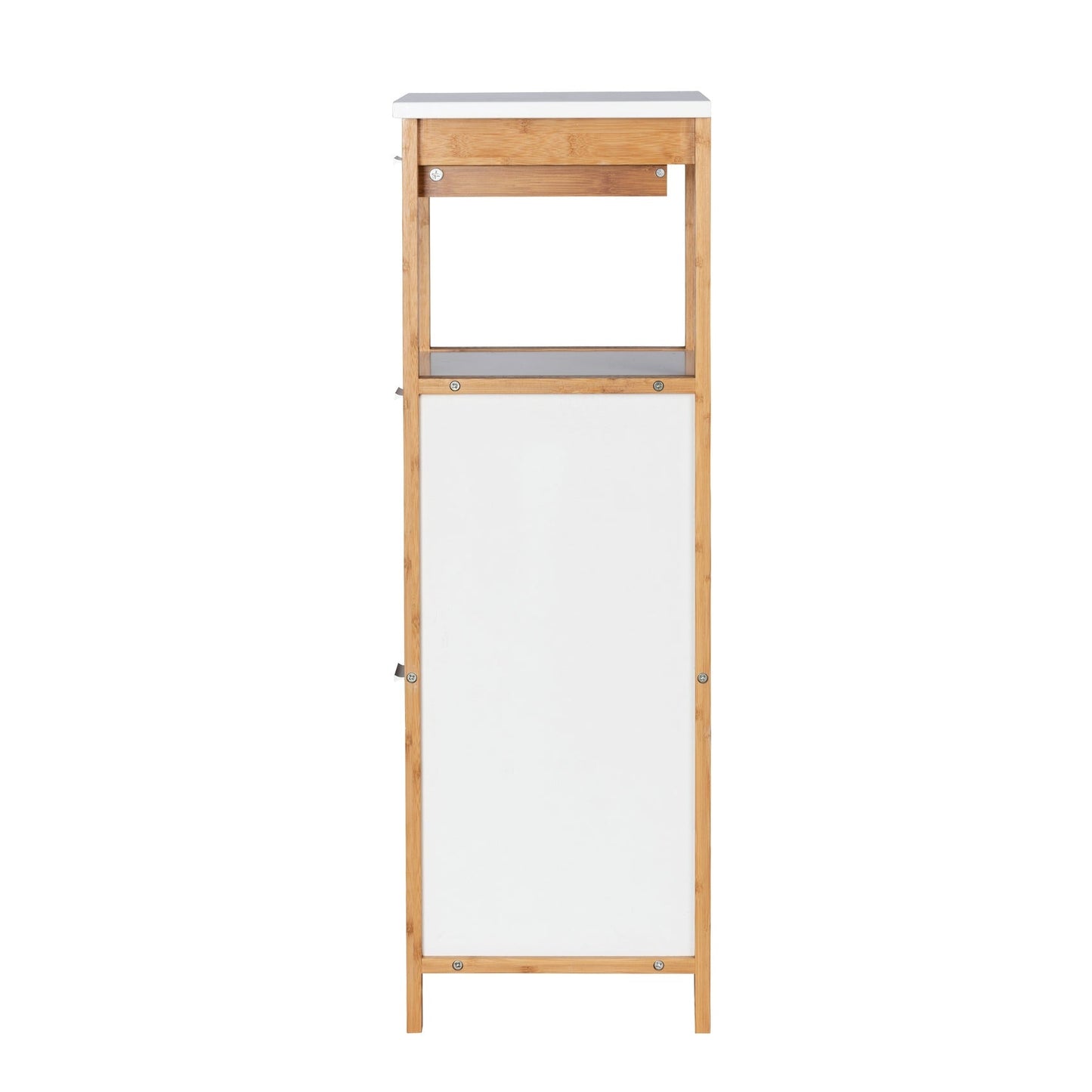 SHELVING UNIT W/ 2 COMPARTMENTS + DRAWER - FINJA RANGE - BAMBOO