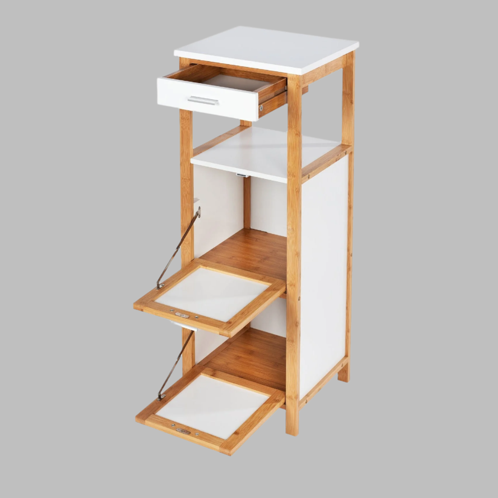 Shelving Unit W/ 2 Compartments + Drawer - Finja - Bamboo