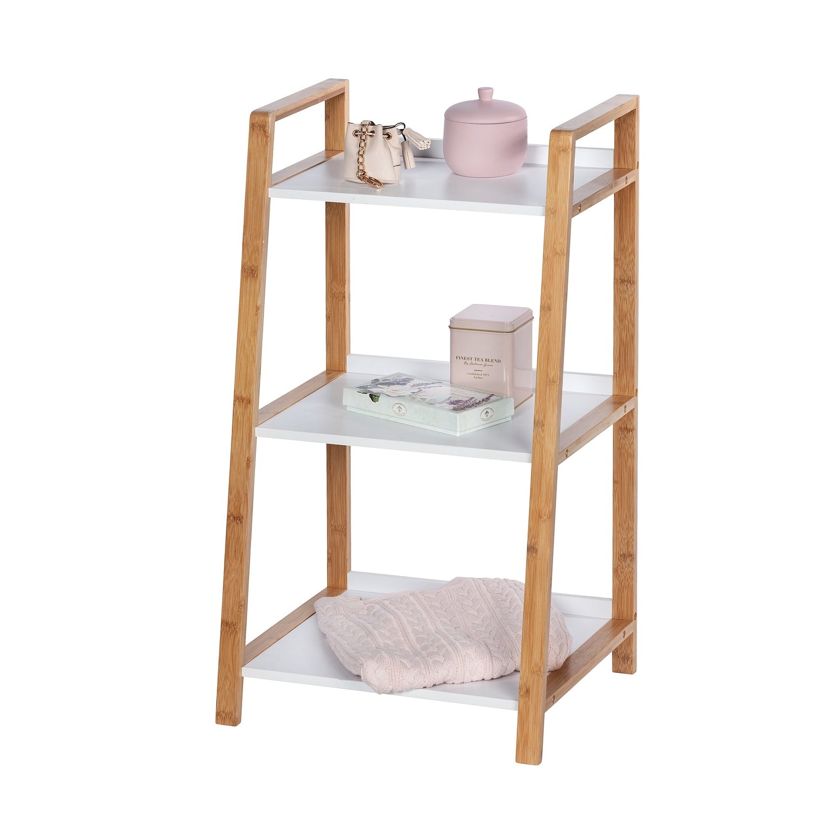 3-Tier Shelving Unit  - Finja - Bamboo