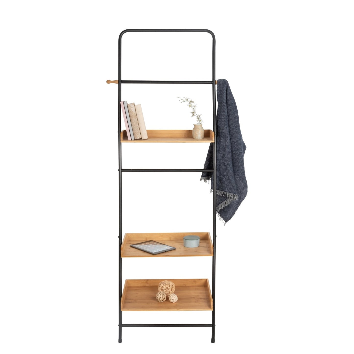 STANDING SHELF - LOFT - METAL & BAMBOO