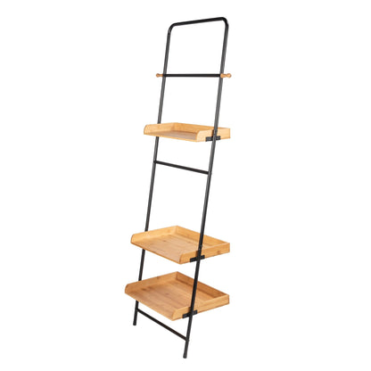 STANDING SHELF - LOFT - METAL & BAMBOO