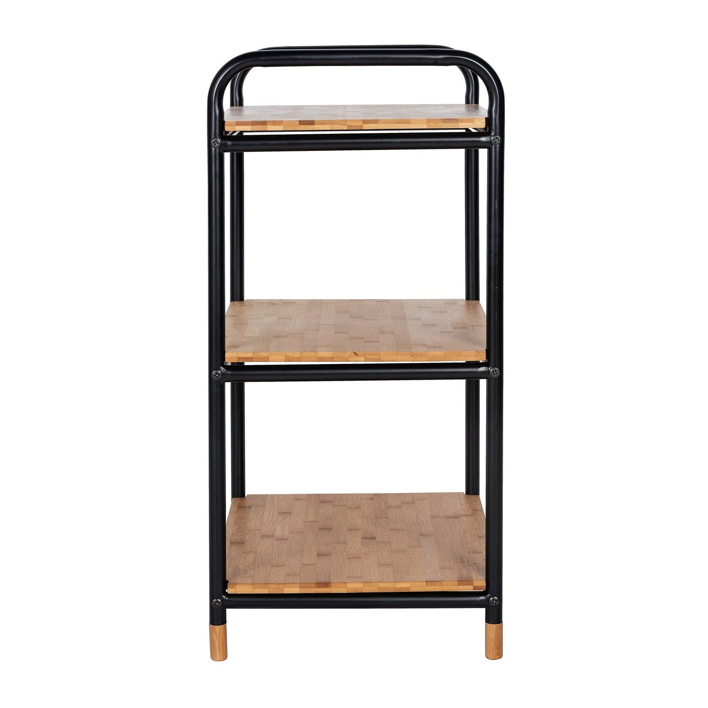 3-TIER SHELVING UNIT - LOFT - METAL & BAMBOO