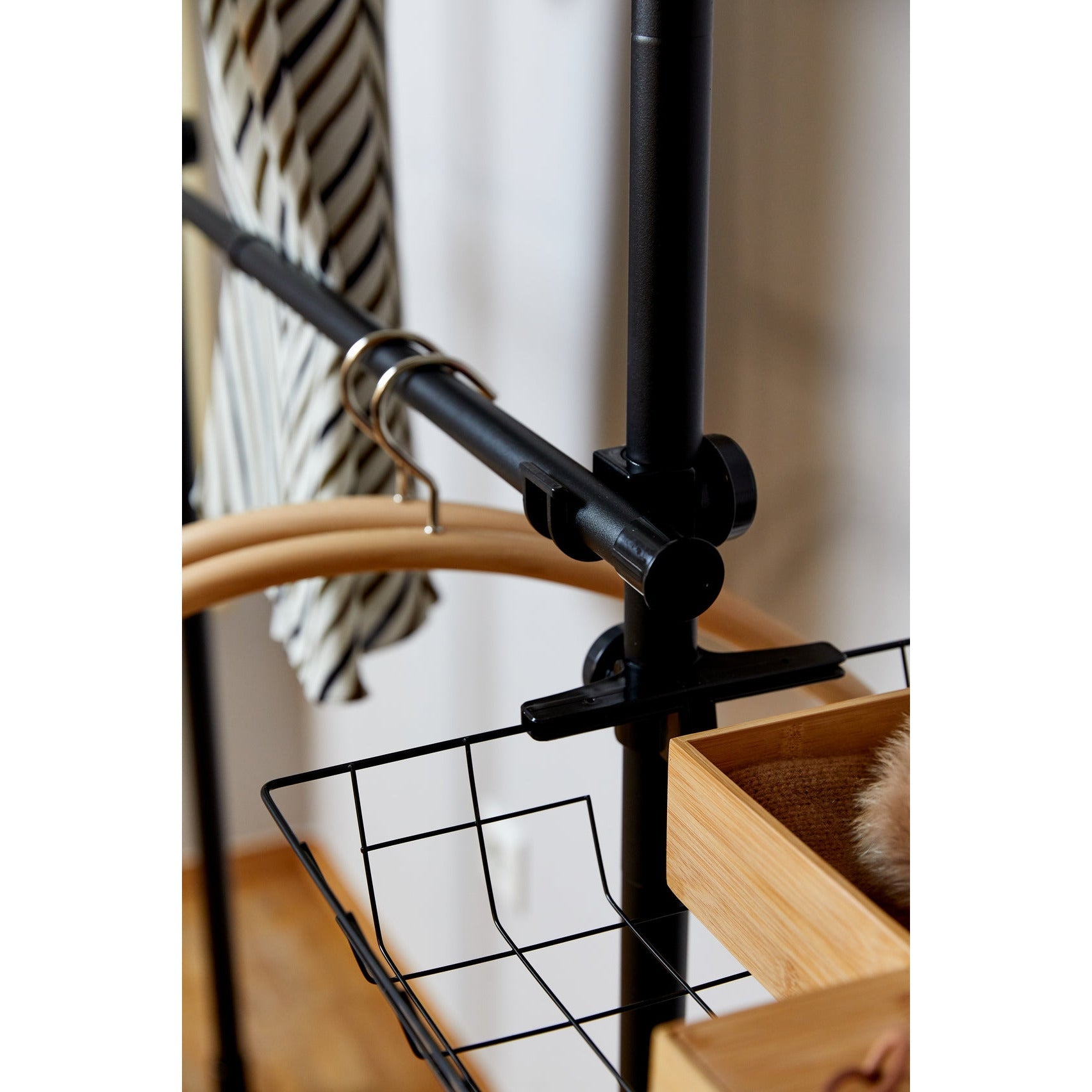 Clothing Organizer - Adjustable Telescopic System - Herkules - Duo Black