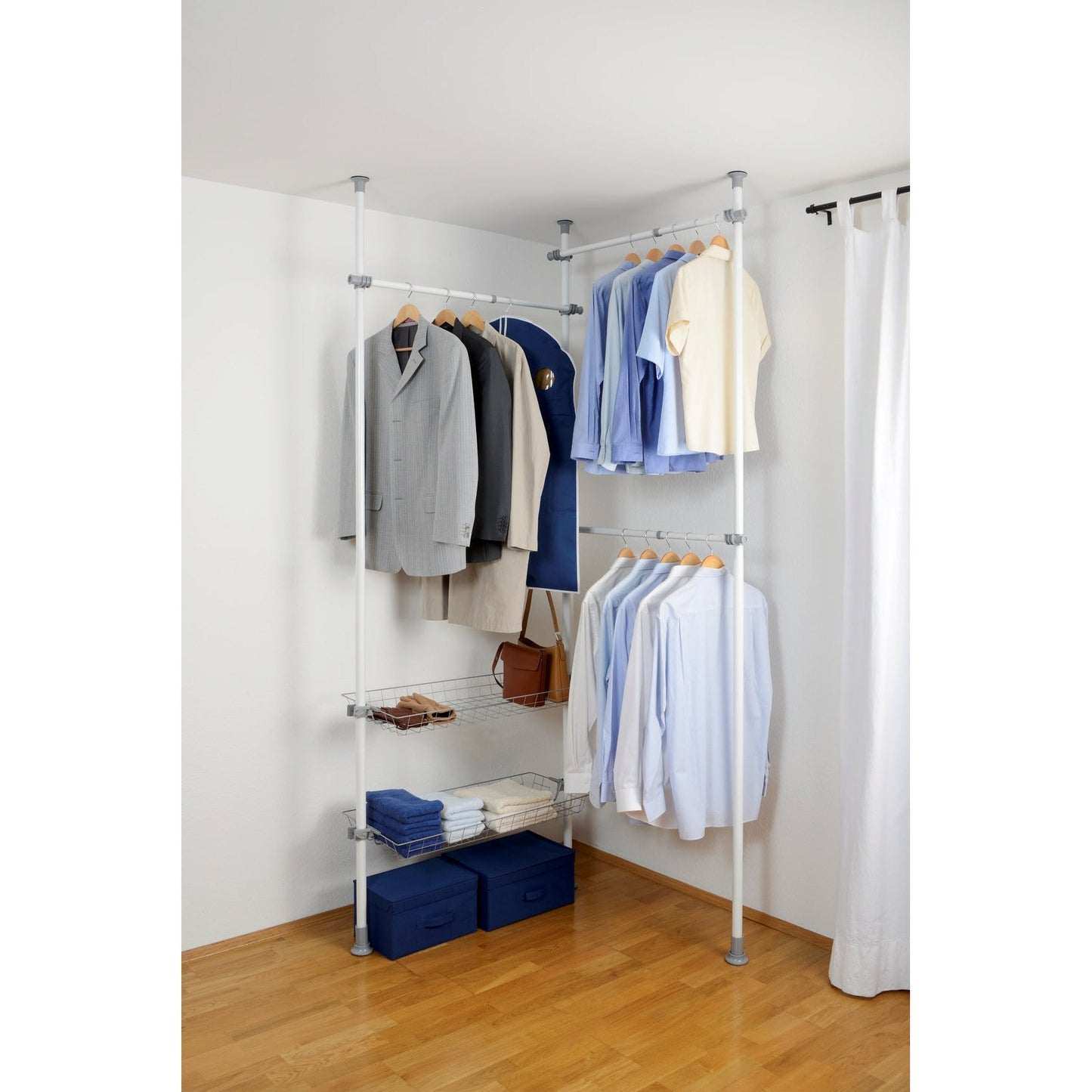 HERKULES DUO TELESCOPIC CLOTHES RACK SYSTEM