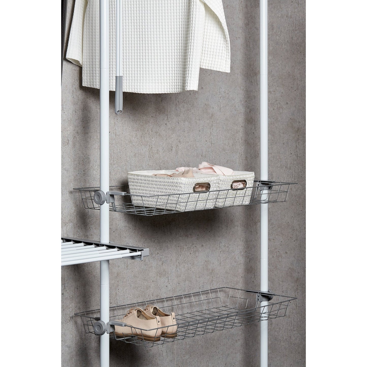 HERKULES DUO TELESCOPIC CLOTHES RACK SYSTEM