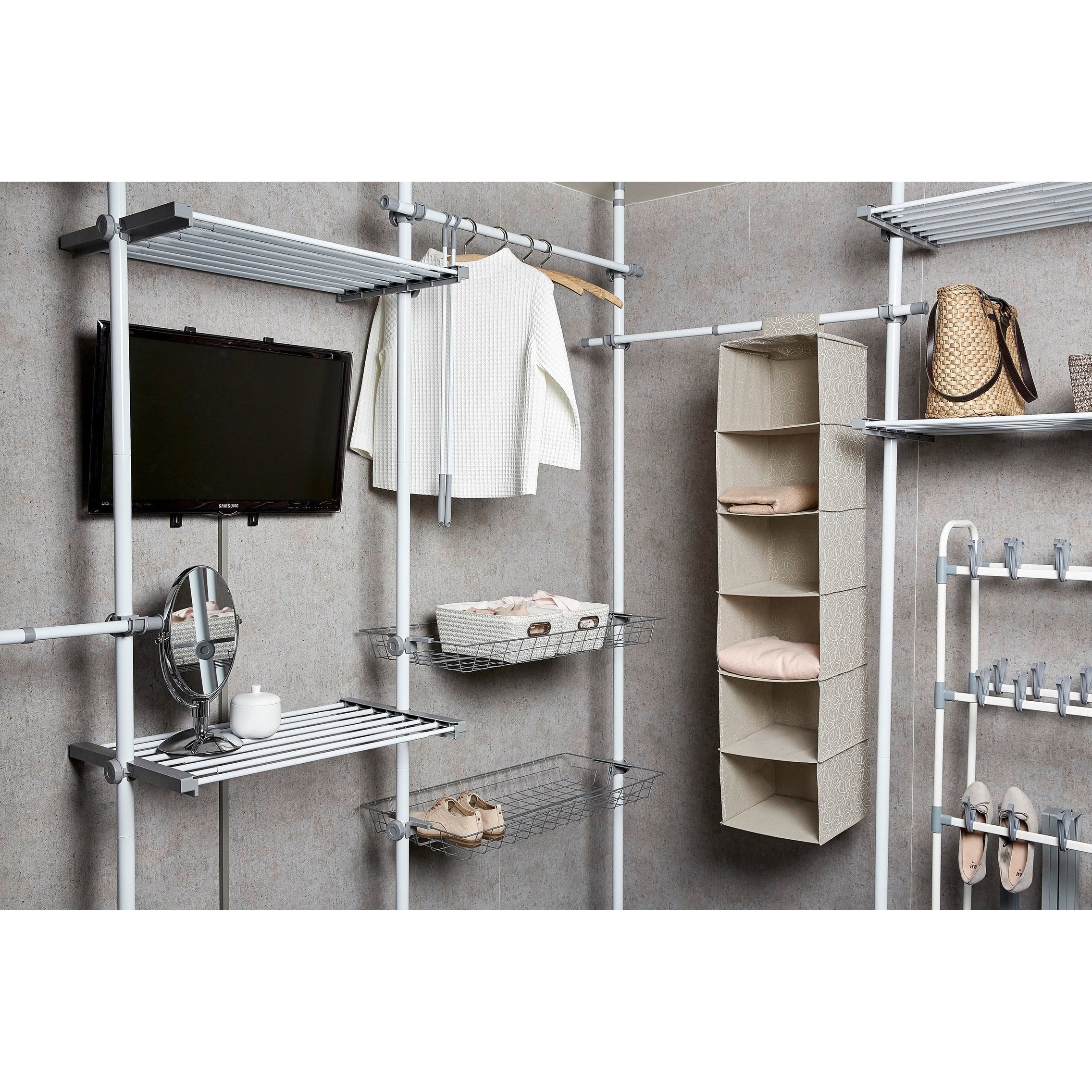 Herkules Duo Telescopic Clothes Rack System