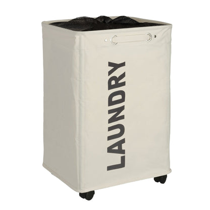 QUADRO LAUNDRY BASKET - BEIGE 79L