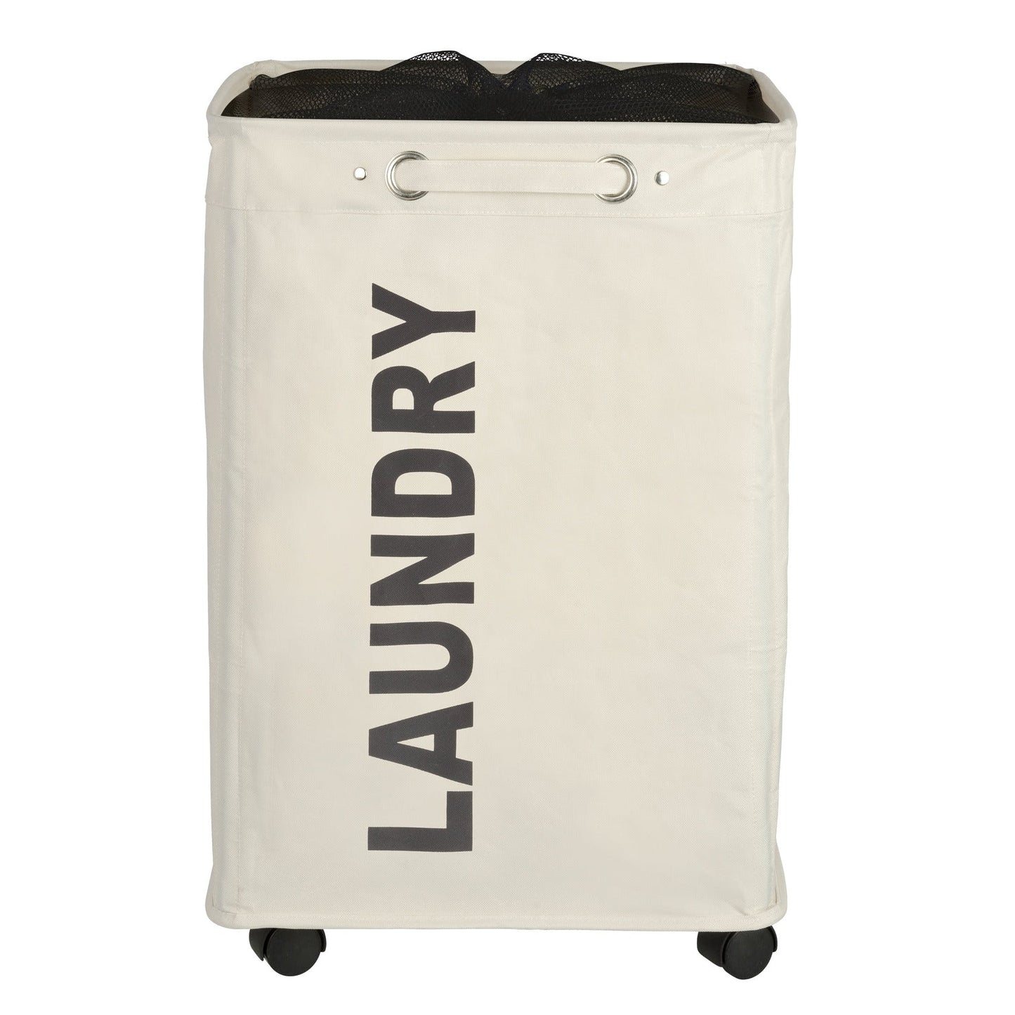 QUADRO LAUNDRY BASKET - BEIGE 79L