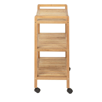 3-TIER ROLLER TROLLEY SHELF - NORWAY RANGE - WIDE