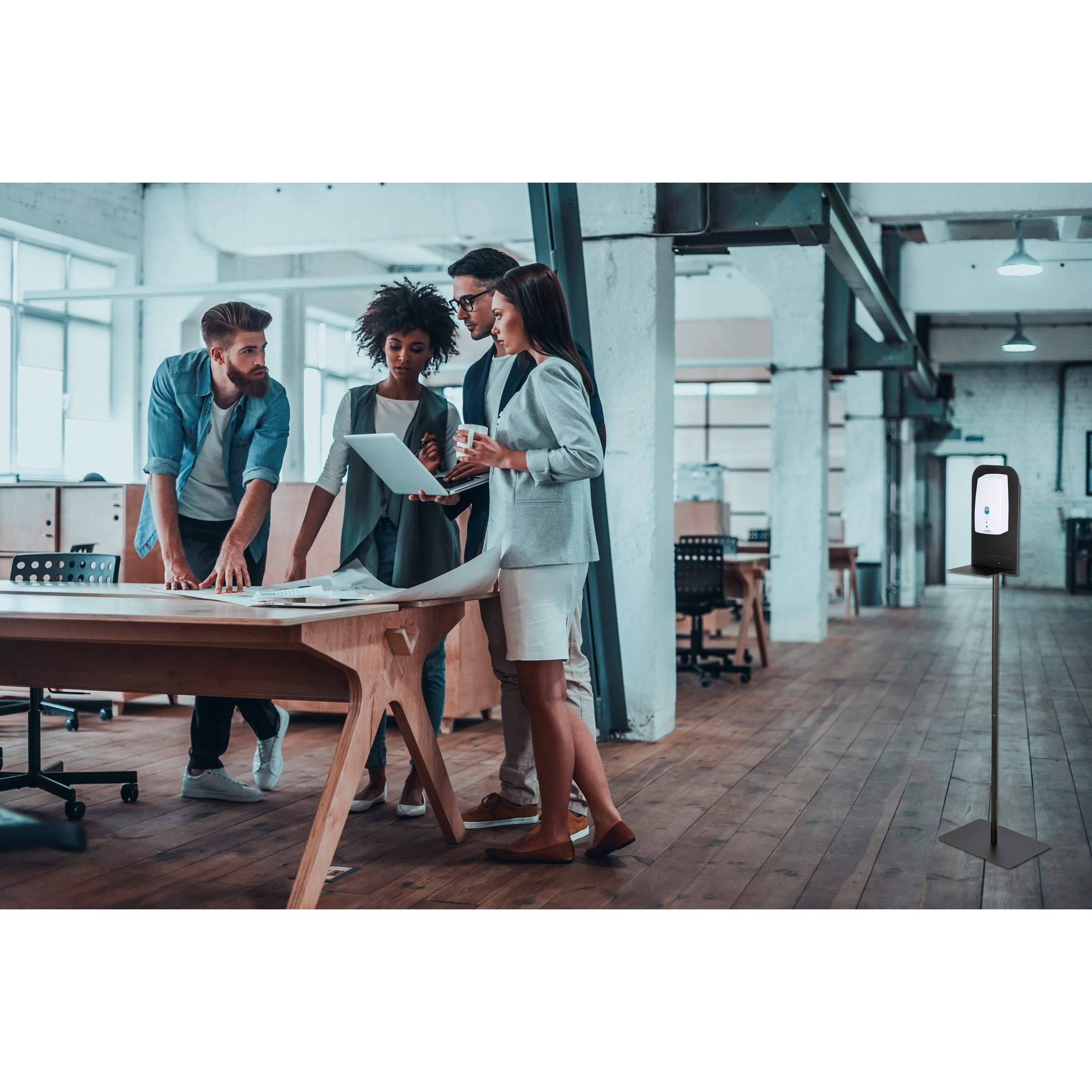 Disinfectant Stand - Large - Black - Matt