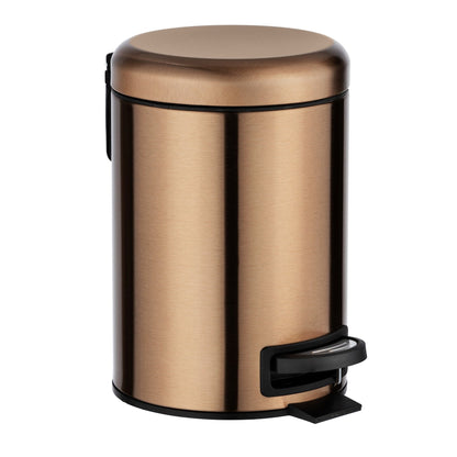 3L PEDAL BIN - LEMAN - STAINLESS STEEL  - SHINY COPPER