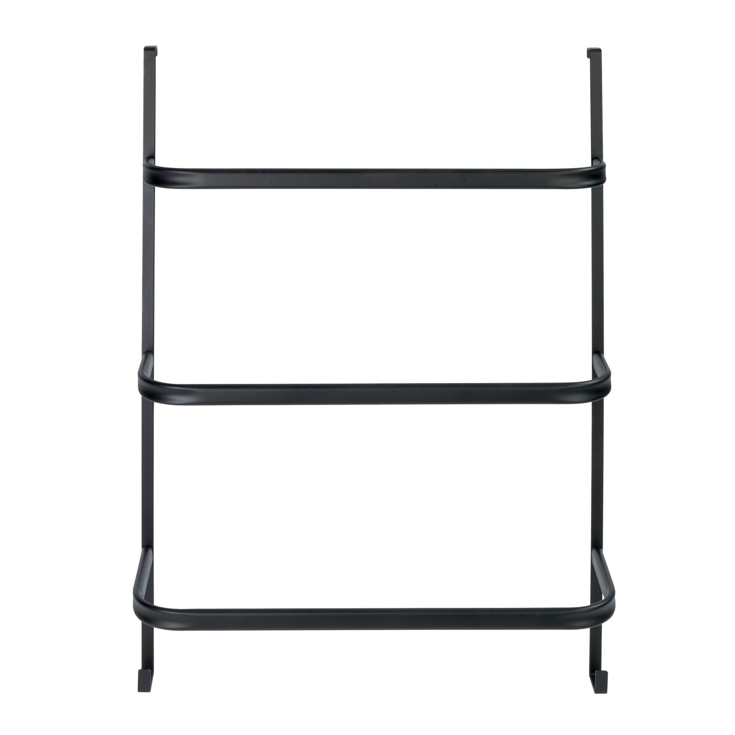 3-BAR OVER-DOOR TOWEL RAIL - IRPINIA - MATTE BLACK STEEL