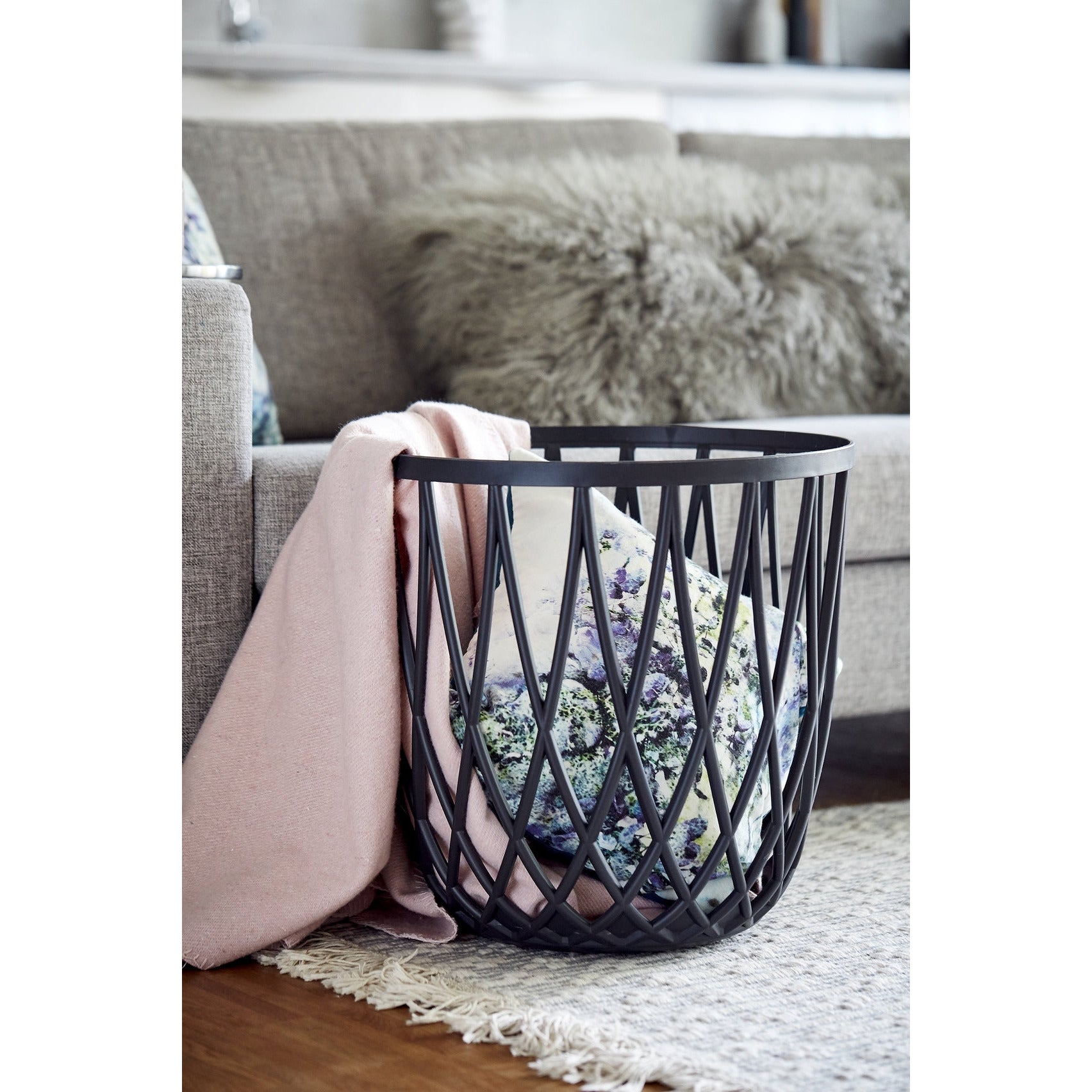 Bathroom Stool / Laundry Basket - Omio - Anthracite