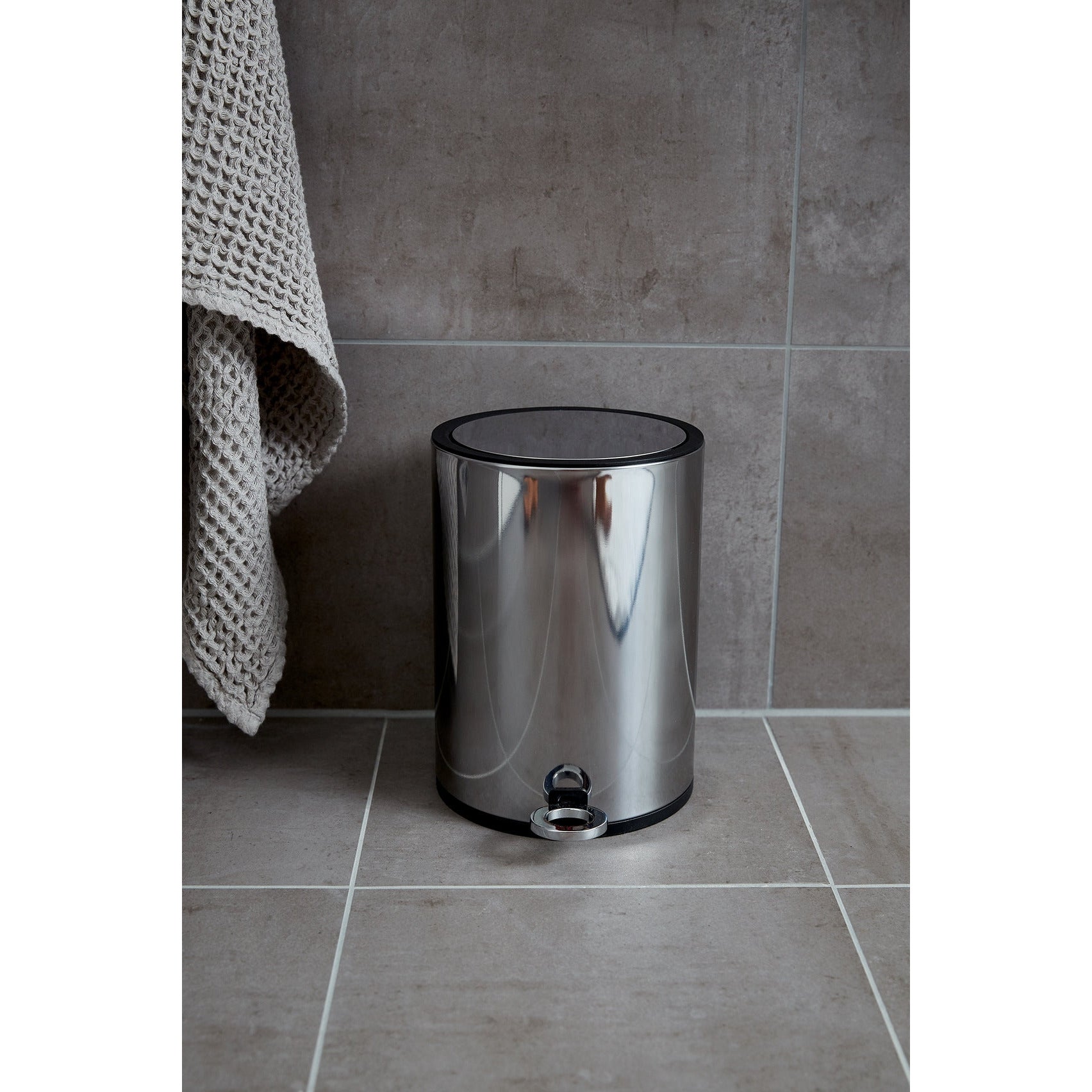 3L Pedal Bin - Monza - S/Steel Shiny