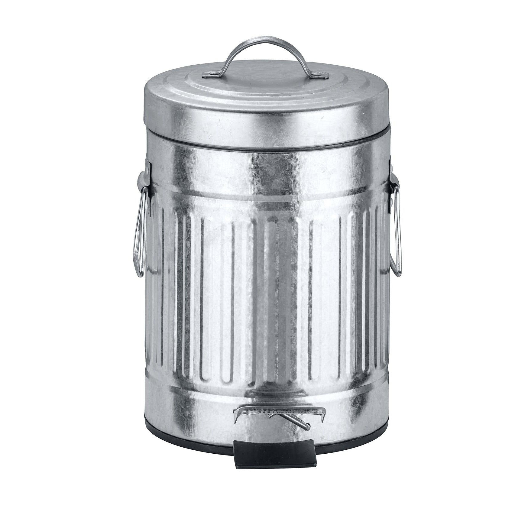 3L Pedal Bin - New York Retro - Metal - Silver
