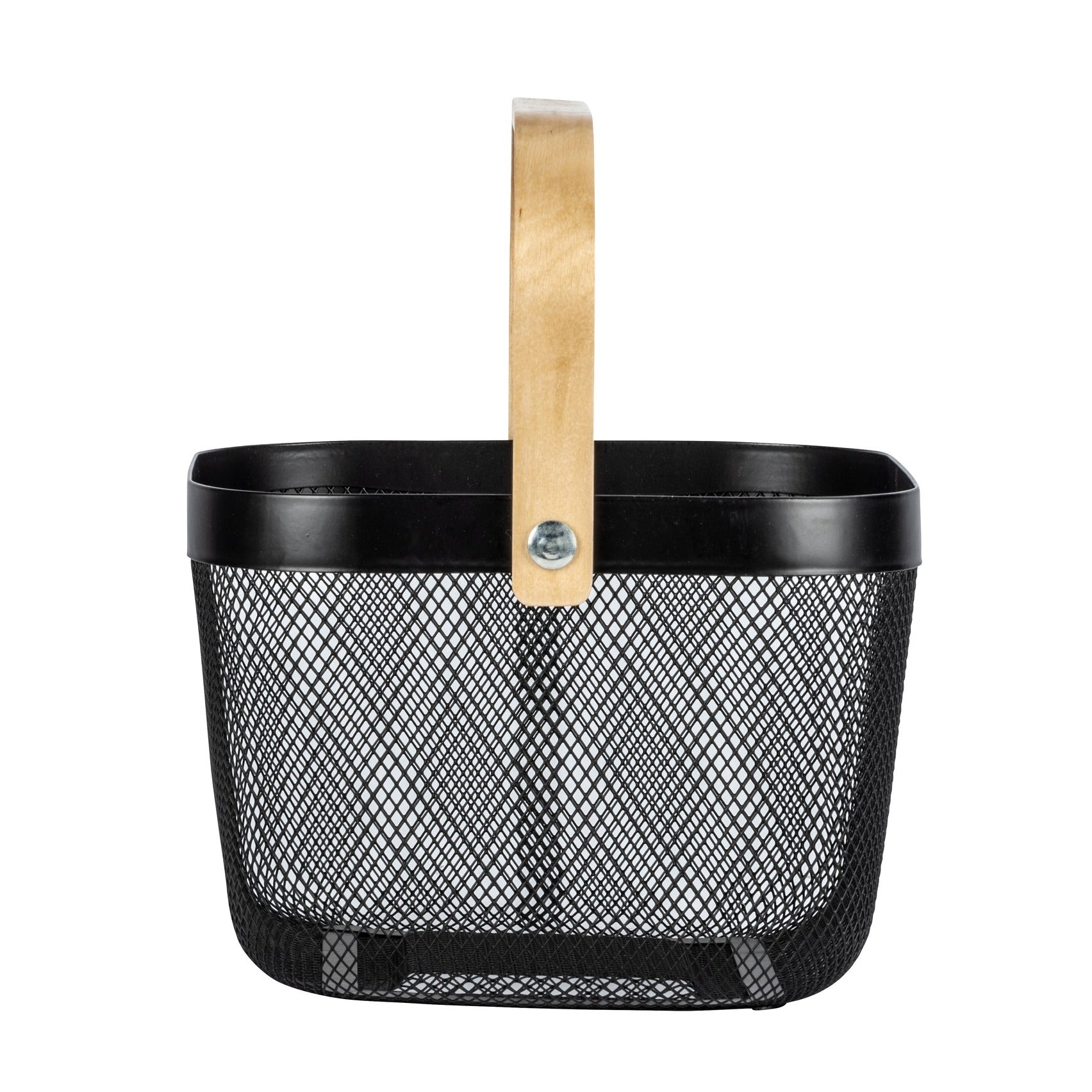 Bathroom Basket - Padua Range - Bamboo / Steel