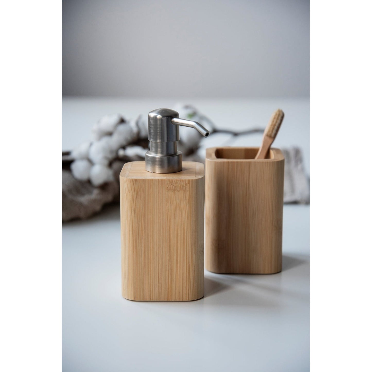 SOAP DISPENSER - BAMBUSA RANGE - BAMBOO